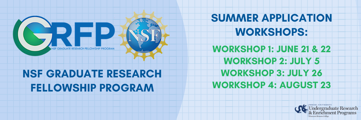 NSF Graduate Research Fellowship Program Summer Application Workshops
